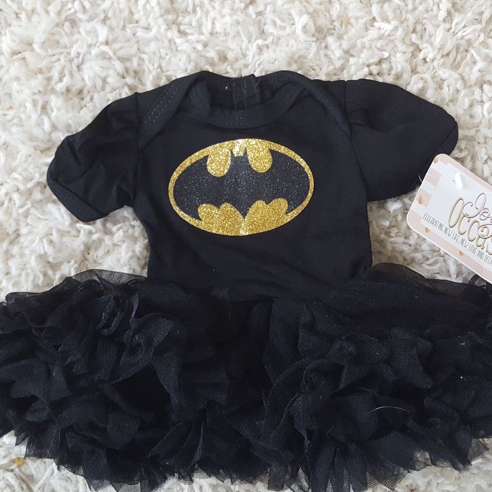 Black Batman Tutu Dress For American 18" Dolls